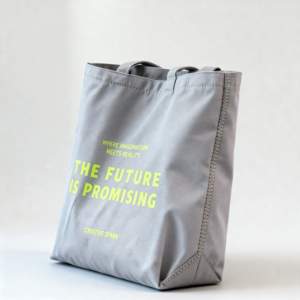 <span class=keywords><strong>Borsa</strong></span> Tote in Tela di Cotone LS Brand con Logo Personalizzato, Ecologica, Riciclabile, Riutilizzabile, con Chiusura a Cerniera Grande per Uso Quotidiano - Product Image 3