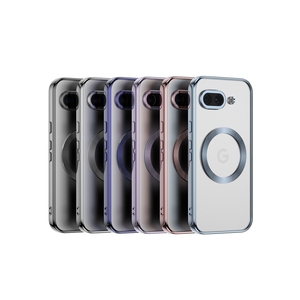 Funda Magnética con Carga Inalámbrica y Parte Trasera Cromada para <span class=keywords><strong>Google</strong></span> Pixel 9A/10A/10 <span class=keywords><strong>Pro</strong></span> XL, Funda Protectora Suave para Pixel 11 - Product Image 1