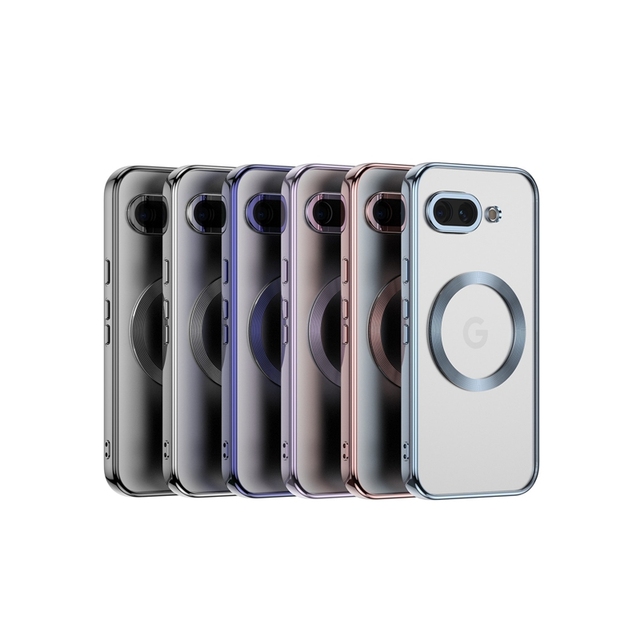 Magnetic Wireless Charge case Chrome Back Cover for Google Pixel 9A/10A/10 Pro XL, for Pixel 11 Protective Soft case