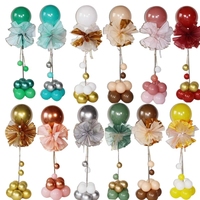 Kit de support de colonne de ballons réglable de 2 m de hauteur pour mariage, anniversaire, fête prénatale, ouverture de boutique, décoration