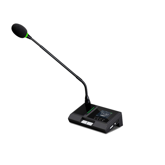 Professional Wireless Conference Engineering Microphone Desktop Gooseneck Single Square Tube Short Rod Microphone