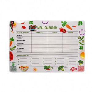 Calendario mensual personalizado grande, imprimible, magnético, para planificar comidas en el refrigerador - Product Image 1