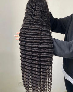12A 30 Inches Long 100% Human Hair <b>Wig</b>,Swiss Lace Closure Front <b>Wig</b>,<b>Deep</b> <b>Wave</b> 13x4 HD Lace Frontal <b>Wigs</b> for Black Women - Product Image 3
