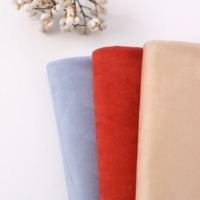 Tissu en velours suédé 100 % polyester respirant tricoté double face 180 g/m² pour vêtements de filles, textile de maison, vestes et ameublement