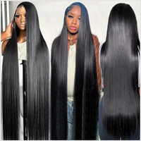 Wig Rambut Asli India Tanpa Lem, Wig Rambut Asli Lace Front, Rambut Brasil dengan Kutikula Tertata Rapi, Wig 360 Full HD Frontal Lace