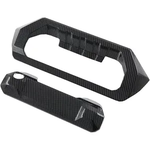 Car ABS exterior decoration rear door handle cover decoration suitable for 2023 Toyota Tundra carbon fiber decoration