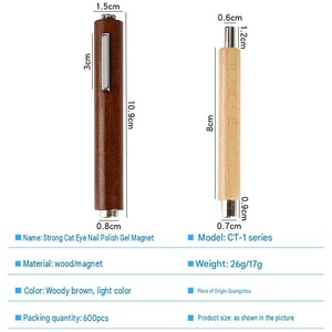 Aimant à ongles magnétique puissant, stylo aimanté multifonctionnel pour effet œil de chat, outil magnétique 3D pour gel œil de chat pour la création d'art d'ongles DIY - Product Image 2