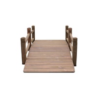 Fabricant chinois fournir des ponts de jardin en bois brun fort pont en bois de jardin