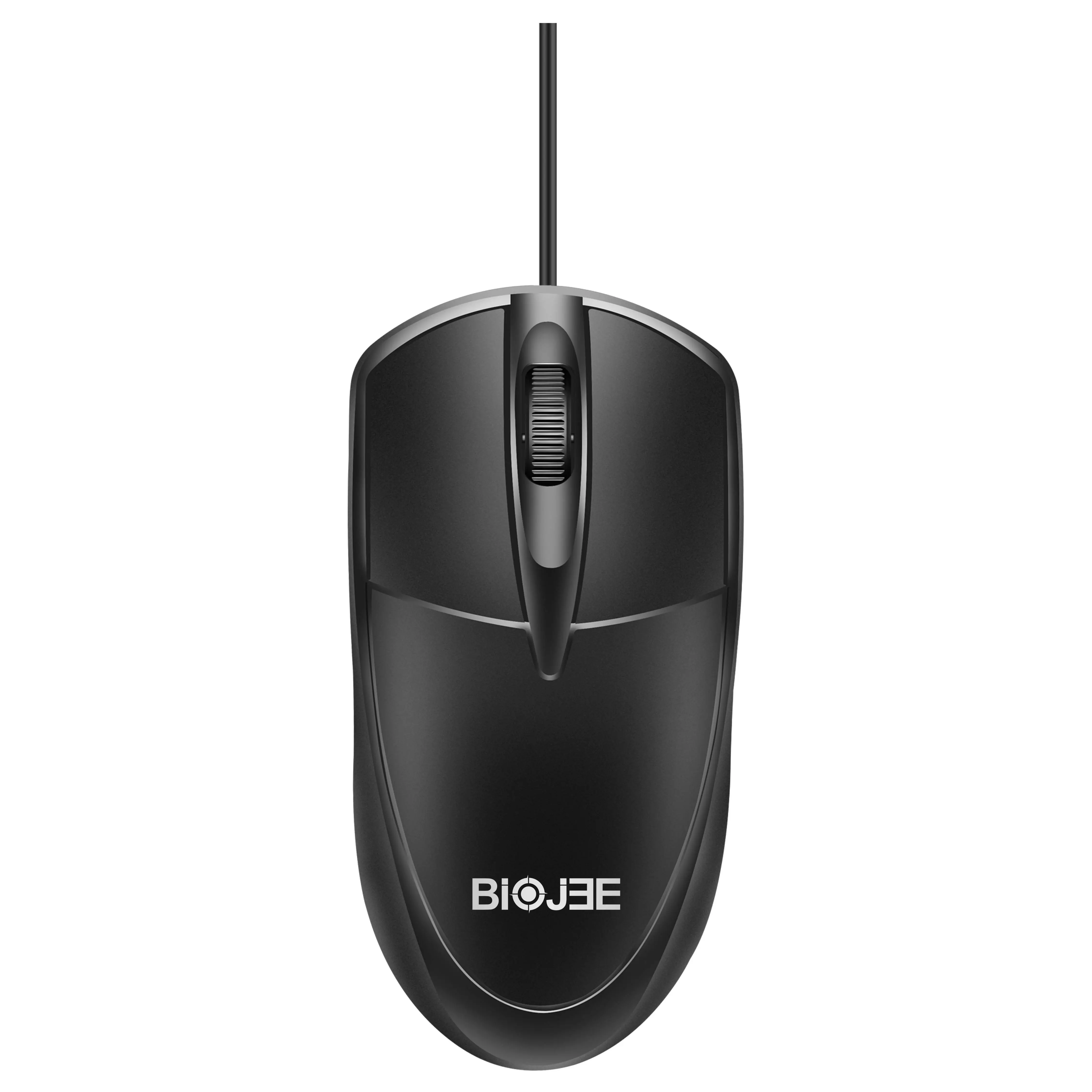 Фабричная дешевая черная офисная мышь oem с 3 клавишами, USB Проводная мышь для компьютера
