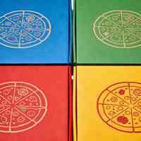 Boîte à pizza en carton ondulé personnalisée, boîte d'emballage alimentaire, boîtes à pizza imprimées pour emporter, boîtes à pizza jetables pour la livraison