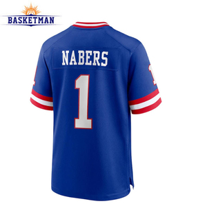 Jersey olahraga tim sekolah tinggi kustom grosir poliester sejuk kemeja/atasan uniseks cetak Amerika dengan lengan pendek - Product Image 6
