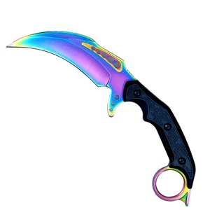 Cuchillo de Mariposa Plegable, Portátil, No Afilado, para Entrenamiento, Seguro, para Caza, Senderismo y Camping - Product Image 1