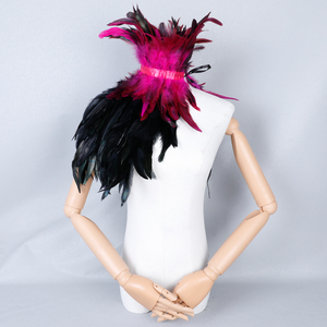 Bufanda de Plumas Coloridas para <span class=keywords><strong>Mujer</strong></span>, Personalizable en Color y Talla, Cómoda para Disfraces de Halloween, Cosplay, Moda, Fiesta - Product Image 3