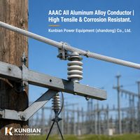 Câble conducteur en alliage d'aluminium toronné AAAC, fil en alliage d'aluminium nu pour réseau électrique de sous-station