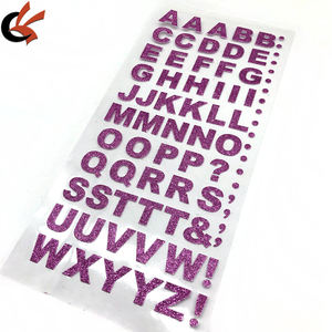 Lettres auto-adhésives diamantées 15mm pour la décoration artisanale pour Noël, Pâques, Graduation, Ramadan, Thanksgiving - Product Image 2