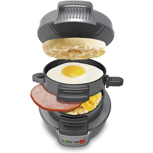 Machine à petit-déjeuner électrique multifonction 600W pour hamburgers, sandwichs, œufs, muffins anglais et croissants – Vente en gros - Product Image 5