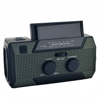 Radio de Emergencia para Camping, Supervivencia al Aire Libre, Ayuda en Casos de Desastre, Batería de 5000mAh, AM FM WB NOAA, Alerta Meteorológica, Alarma SOS