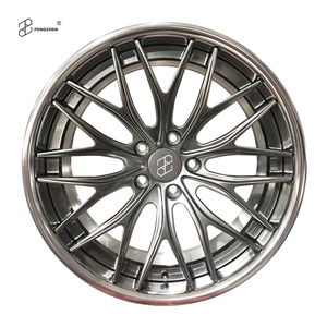 Pengzhen deux pièces poli lèvre gris à rayons centraux 18-26 pouces 5x120 5x112 jantes <span class=keywords><strong>de</strong></span> voiture forgées pour <span class=keywords><strong>Mercedes</strong></span> - Product Image 1