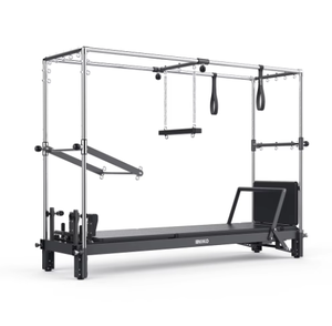 INIKO Pilates Cadillac Reformer en acier laminé à froid et acier inoxydable 304 noir L2200xW740xH2030mm F005D Garantie 5 ans - Product Image 1