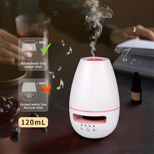 Tinh dầu khuếch tán với loa bluetooth 120ml đèn đầy màu sắc hương liệu Mini tạo độ ẩm - Product Image 1