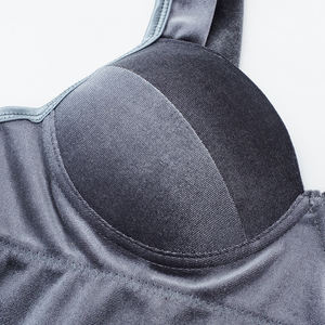 <span class=keywords><strong>Gilet</strong></span> en velours <span class=keywords><strong>doré</strong></span> soutien-gorge push-up pour <span class=keywords><strong>femme</strong></span> tendance tempérament intérieur <span class=keywords><strong>long</strong></span> sous-verre fixe haut soutien-gorge de luxe pour <span class=keywords><strong>femme</strong></span> - Product Image 5