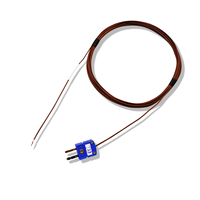 Sensor de Temperatura Tipo T con Conector Azul Mini, Cable Aislado de PTFE, Sonda de Temperatura Industrial de Alta Precisión
