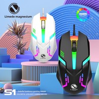 Souris optique filaire ergonomique LiMei S1 Esports 3 boutons 1000 DPI USB pour ordinateur portable, ordinateur de bureau, jeux et usage bureautique – Vente en gros transfrontalière