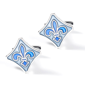 JINJIEファッションエナメル銅素材カフスボタンクラシックスタイリングノベルティカフスボタンアクセサリー真鍮メンズシャツ - Product Image 6