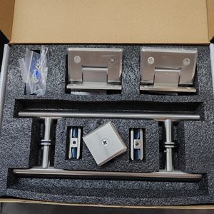 Kit Kombo gagang tangga pintu kamar mandi, engsel kamar mandi kaca - Product Image 4