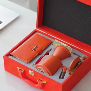 Ensemble tasse en céramique et carnet de notes, style chinois, cadeau d'affaires, souvenir, cadeau commémoratif pour l'ouverture d'une banque, d'une entreprise immobilière, de festival - Product Image 4