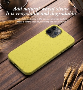 <span class=keywords><strong>De</strong></span> Paille <span class=keywords><strong>De</strong></span> Blé Naturel Cas Écologique Housse <span class=keywords><strong>De</strong></span> Téléphone Portable Pour iphone 12/11/11 Pro/ 11 Pro max/X /XR /XS Max - Product Image 2