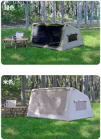Tente de camping gonflable Oxford 4.6, installation rapide, imperméable, résistante au vent, 4 saisons, portable, extérieur, avec une chambre et un salon