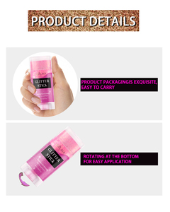 Trọng lượng nhẹ ánh sáng lung linh long lanh Highlighter Thanh phát sáng Eyeshadow mặt tóc cơ thể long lanh thanh - Product Image 6