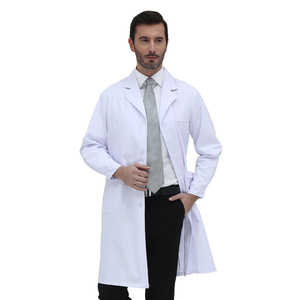Professionnel femmes gommages laboratoire manteaux infirmière manteau hommes médecin ensemble unisexe hôpital gommages uniformes robe blanche - Product Image 5