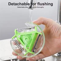 Hot Selling 3 In 1 Roterende Ronde Groente Fruitschiller Tool Multifunctionele Fruitschiller Met Roestvrijstalen Mes