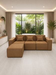Sofá Modular Moderno Nova para Sala de Estar, Muebles de Sofá de Tela Personalizados - Product Image 1