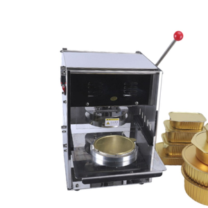 SemiAutomatic Stainless Steel Sealing <b>Machine</b> for Food Grade Rectangle Foil <b>Containers</b> in Dining Halls Aluminum <b>Container</b> Sealin - Product Image 1