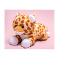Peluche animale en position allongée, 32''34cm, compagnon de bureau en peluche pour cadeaux d'anniversaire et de bureau