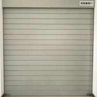 Porte roulante industrielle motorisée en aluminium résistante au vent, haute sécurité, porte électrique à enroulement pour atelier