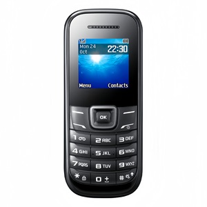 Téléphone portable compact et durable Sams E1200, 2G GSM double bande débloqué, écran 1,52 pouces, batterie 800 mAh, radio FM, lampe torche - Product Image 1