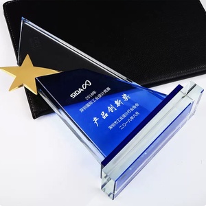 Trofei in Cristallo K9 Personalizzati con Logo Souvenir Premio Artistico Personalizzato in Metallo Bronzo <span class=keywords><strong>Stella</strong></span> Occidentale per Aziende - Product Image 5