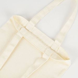 Bolsa de Lona Lisa de Gran Capacidad Personalizada, Directo de Fábrica, OEM ODM, Bolsa de Compras Reutilizable Promocional, Regalos para Ferias Comerciales - Product Image 4