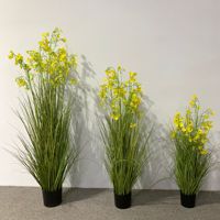 Plante artificielle en pot, faux bonsaï, herbe artificielle, faux oignon, pour la décoration intérieure et extérieure, vente en gros