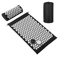 Ensemble de tapis d'acupression et d'oreillers Coussin de yoga d'acupuncture pour soulager les douleurs du dos et du cou, soulager le stress et les douleurs sciatiques