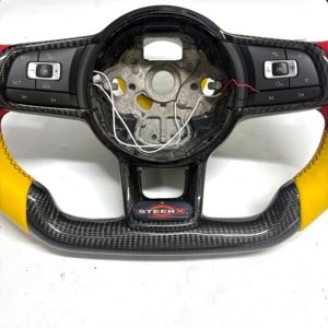 Volante de Fibra de Carbono para Passat B5, Polo, Jetta, <span class=keywords><strong>SEAT</strong></span> <span class=keywords><strong>Leon</strong></span>, Sharan, Skoda Octavia, Golf MK4, Superb, <span class=keywords><strong>Precio</strong></span> al por Mayor - Product Image 5