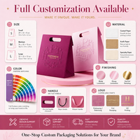 Custom Embossing Logo Eco-Friendly Recyclable Cardboard Paperboard Candy Luxury Gift Packaging Paper Bag with Handle