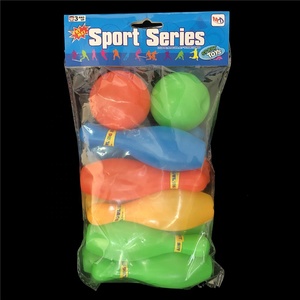 Yumai — ensemble de jeux de sport pour enfants, 10 mini broches colorées, en plastique, pour bébés, avec 2 balles, vente en gros - Product Image 6