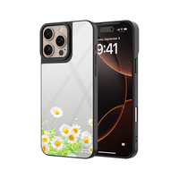 Coque souple de luxe en Tpu avec miroir et étui de protection pour appareil photo étuis de téléphone avec logo personnalisé électrolytique pour Iphone 16 Pro Max housse de téléphone