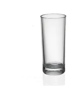 כוס שקופה ישרה כוס זכוכית בר משפחתי