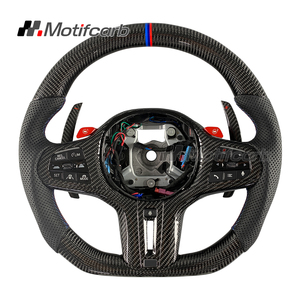 Volante de Fibra de Carbono Personalizado con Palanca de Cambios para BMW G20 G21 G22 G30 G31 X3 X4 X5 G01 G02 G05 G80 G29 M2 M3 M4 2017-2026 - Product Image 1